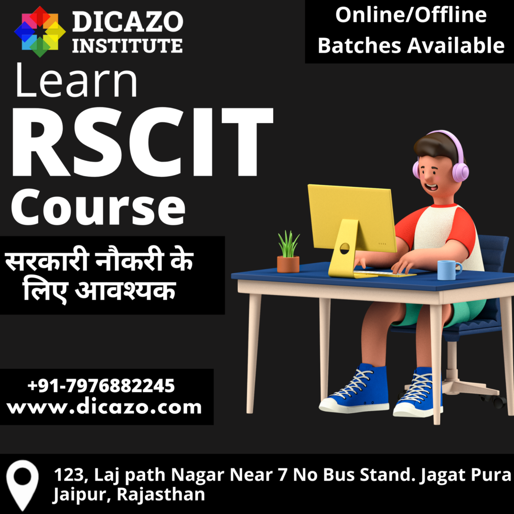RSCIT Online Classes in Jaipur